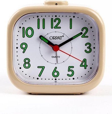 Orpat Abstract Beep Alarm Analog Clock (Apricot, Tbb-127) - Image 5