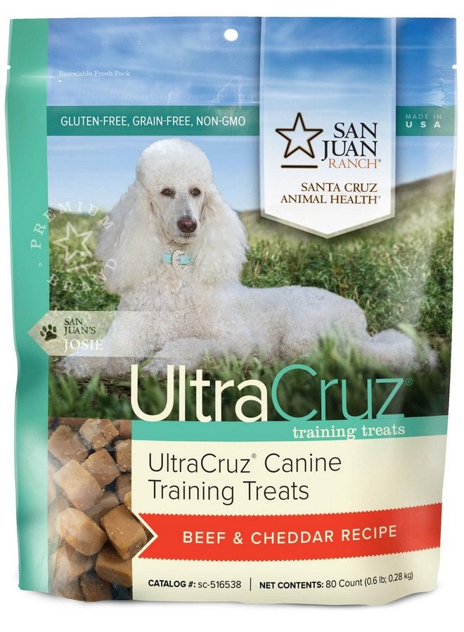 ألترا كروز مكافآت التدريب للكلاب من UltraCruz بنكهة لحم البقر والجبن الشيدر، 80 قطعة - Image 1