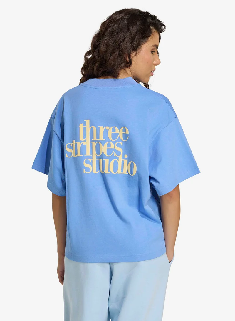 Adidas 3-Stripes Studio Boyfriend T-Shirt