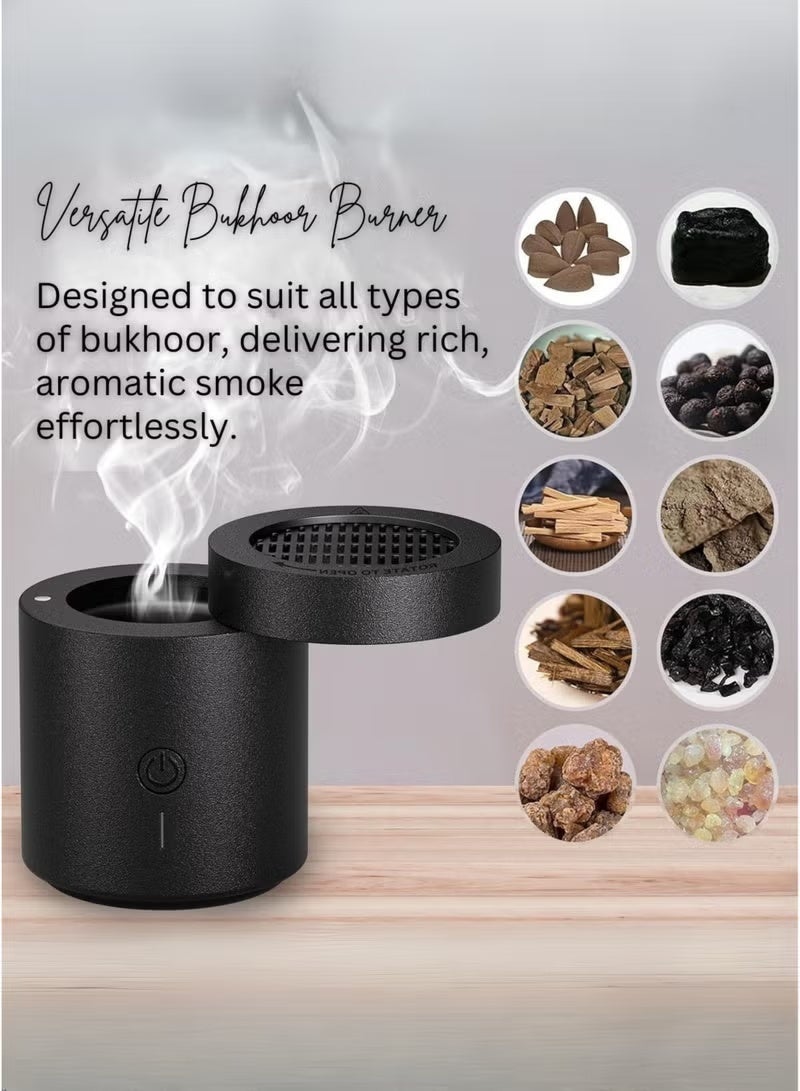 JAJEEK Rechargeable Electric Bakhoor Burner Portable USB Incense Burner for Oud Home Car Office Use Long Battery Life Muslim Gift - Image 1