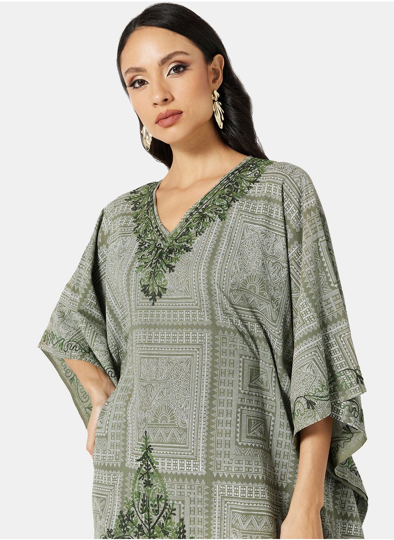 ARABIAN CLOSET EMBROIDERED KAFTAN  - Image 4