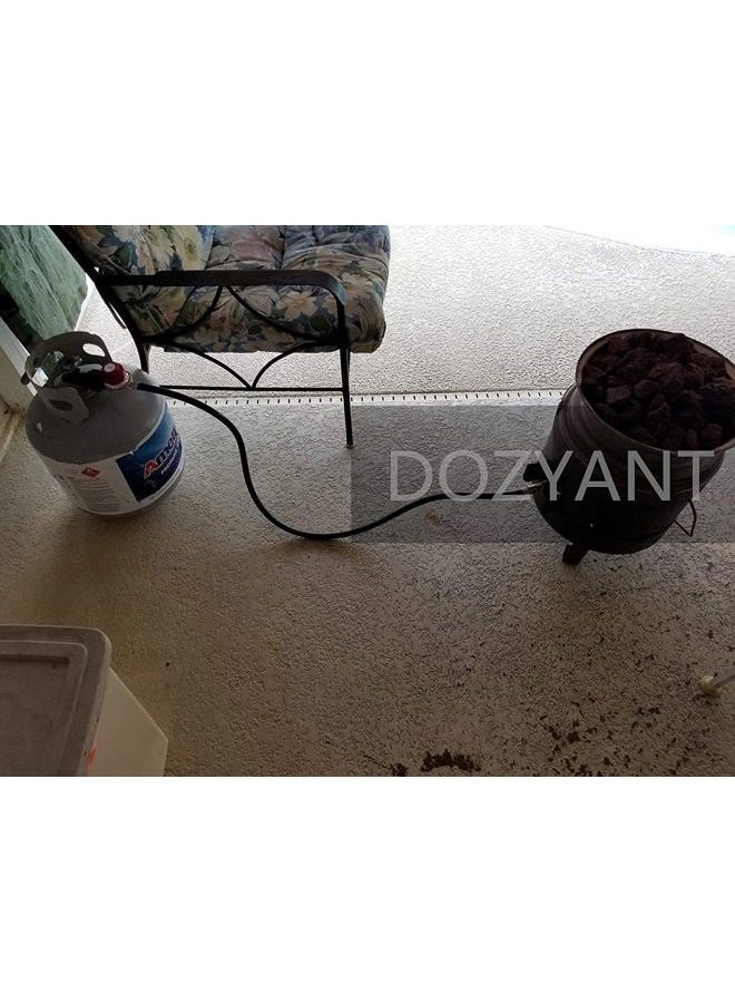 DozyAnt 5 feet 0-20 PSI Adjustable High Pressure Propane Regulator with Hose for QCC1/Type1 Propane Tank Cylinder Fits for LP Gas Grill Turkey Fryers Patio Heaters and More Appliances-Safety Certified - Image 5