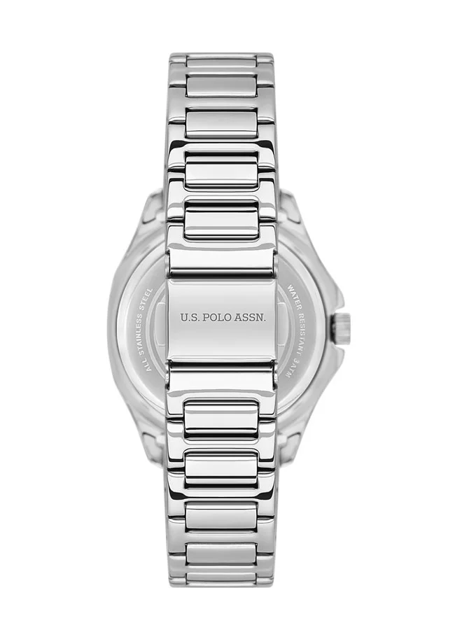 U.S. Polo Assn. Stile 32mm Women's Analog Watch with Stainless Steel Bracelet