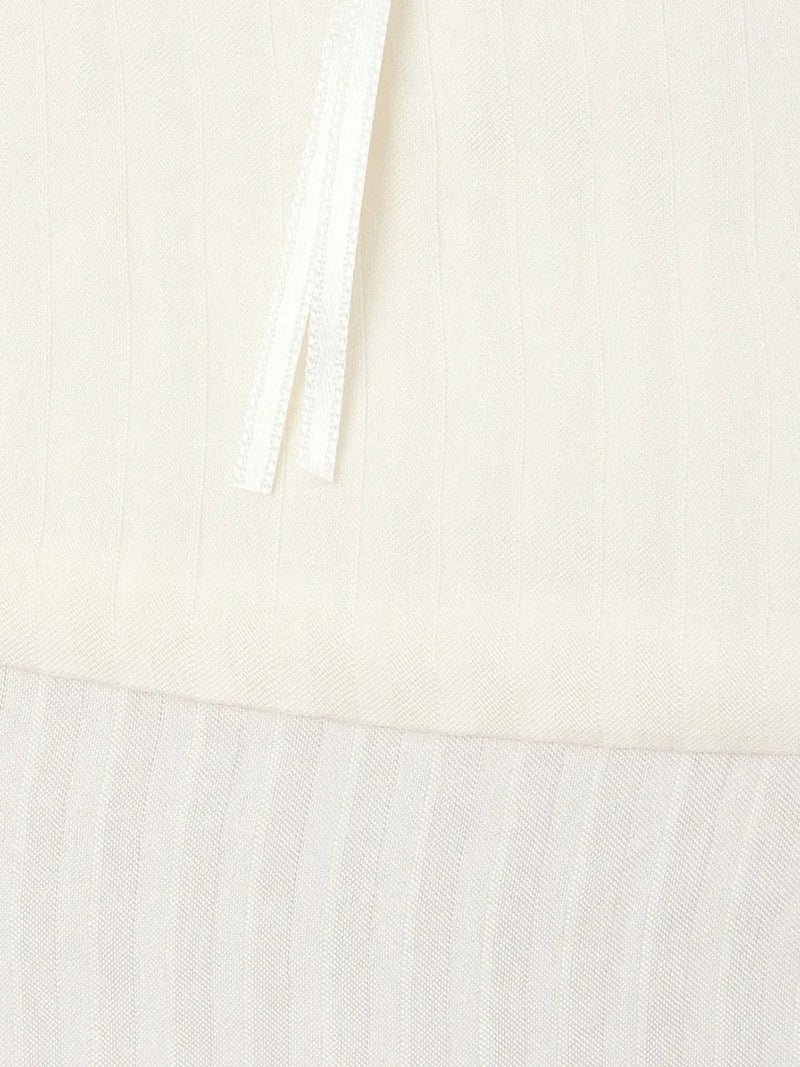 HICCUP Striped Square Neck Strappy Cropped Top - Image 5