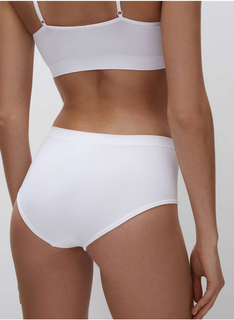 belle you Women’s High-Waisted Seamless Culotte Briefs – Full Coverage Panties with Cotton Gusset, Microfiber No Elastic Underwear, Eco-Friendly, XS–4XL  - Image 4