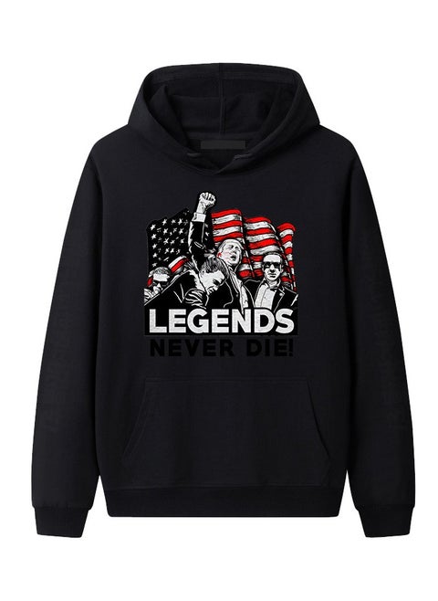 New Trump Print Hoodie