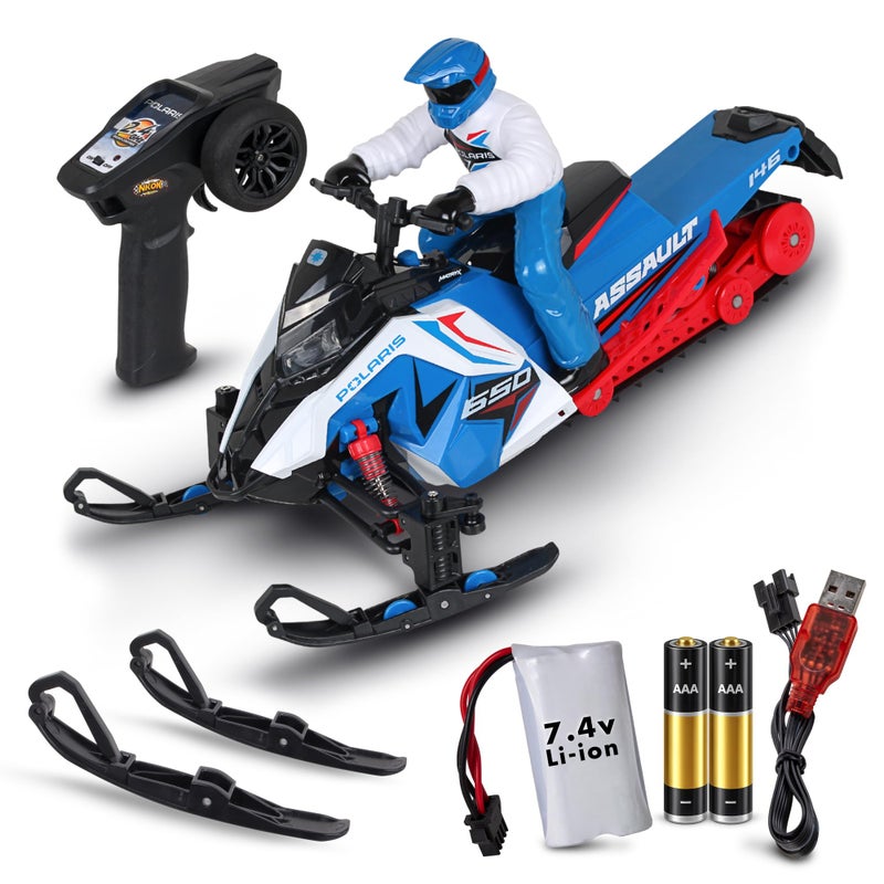 NKOK 24GHz Polaris RC RTR Switchback Assault Blue wRed - Image 4