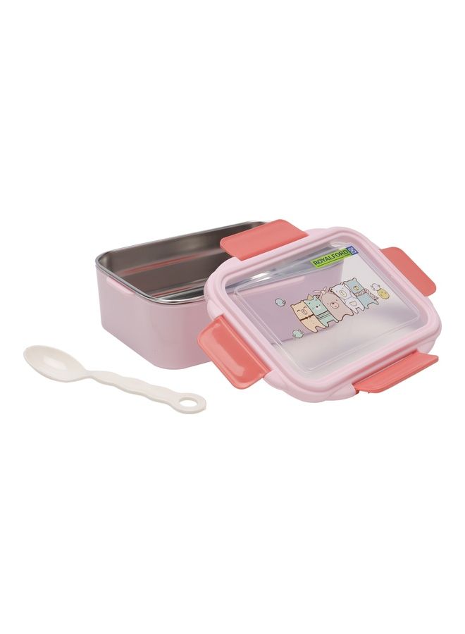 Royalford Sturdy Locks And Leak-Proof Food-Safe Lunch Box With Cutlery And Lid Multicolour 750ml - Image 1