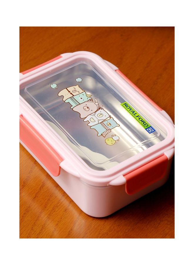 Royalford Sturdy Locks And Leak-Proof Food-Safe Lunch Box With Cutlery And Lid Multicolour 750ml - Image 5