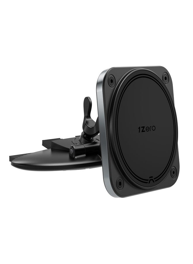 1Zero for Magsafe CD Phone Holder for Car [20 N55 Ultra Strong Magnets] Magnetic CD Player Phone Mount, Stable CD Slot Phone Mount for iPhone 17 16 15 14 13 12 Mini Pro Pro Max Plus & Magsafe Case - Image 1