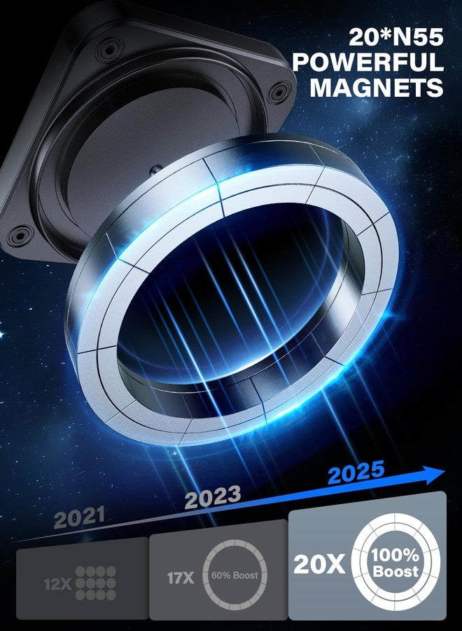 1Zero for Magsafe CD Phone Holder for Car [20 N55 Ultra Strong Magnets] Magnetic CD Player Phone Mount, Stable CD Slot Phone Mount for iPhone 17 16 15 14 13 12 Mini Pro Pro Max Plus & Magsafe Case - Image 2