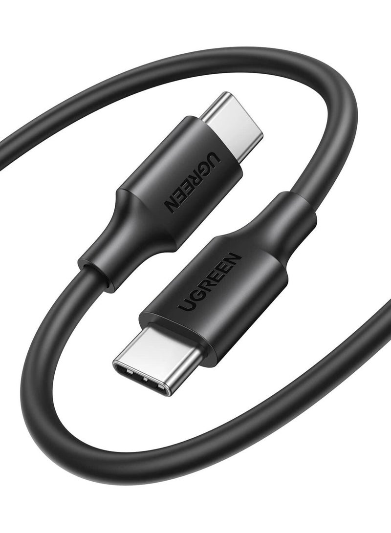 يوجرين إيكو يو جرين 50997 يو اس بي نوع سي ذكر إلى ذكر، 1 متر، كابل شحن وبيانات أسود - Image 1