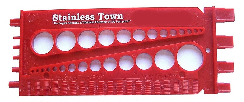 Stainless Town Stainlesstown Nut Bolt Thread Gauge (Red) - Image 2
