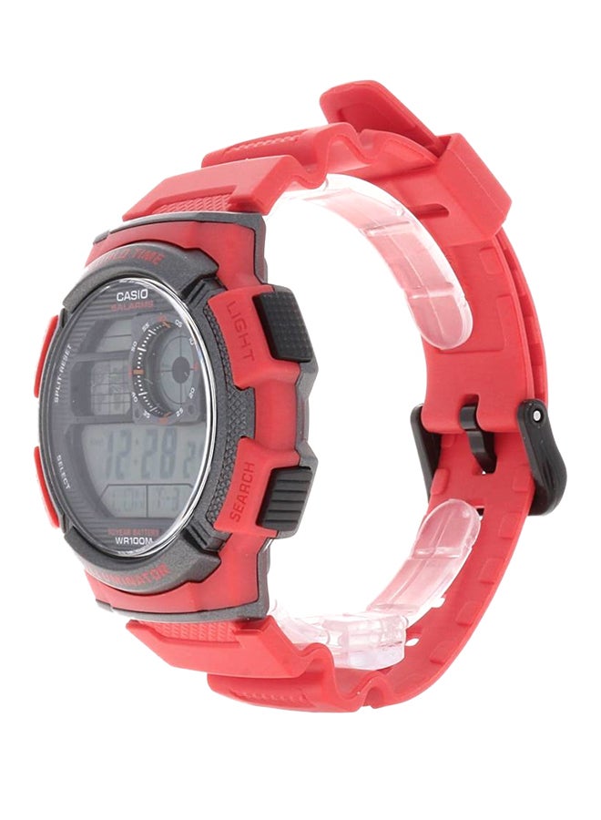 CASIO Men Caballero Digital Watch AE-1000W-4AVEF - 40 mm - Red - Image 3