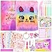 OFFIGIFT 2Pack DIY Journal Kit for Girls Ages 812 13 14 Year Olds Birthday Gifts for Teen Girls 110pcs Cute Scrapbook Supplies Stationary Journaling Art Crafts Trendy Stuff for Kids Cat Diary with Lock - Image 2
