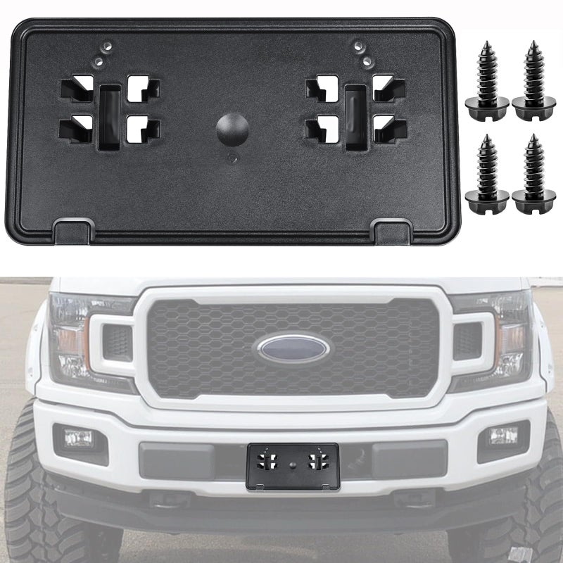 OKPARZ Replacement for Front Bumper License Plate Frame Bracket 2018-2020 Ford F150 JL3Z17A385BA