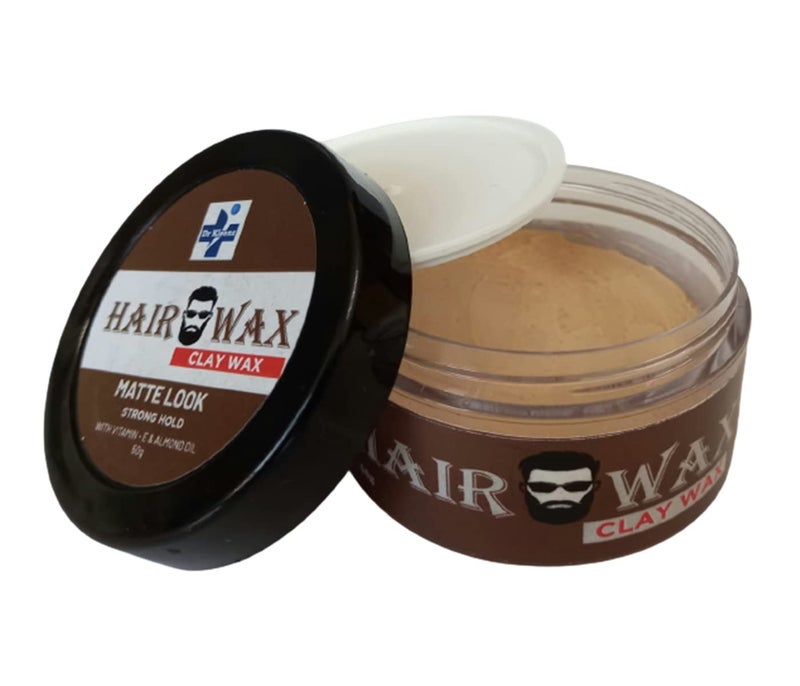 Dr Kleenz Clay Hair Wax  Matte Look  Strong Hold  Vitamin Enriched  Hair Style 150 gm 50 Gm x 3 - Image 2