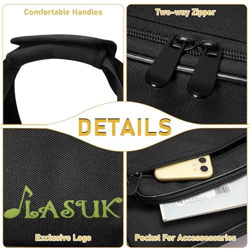 LASUK 49 Key Keyboard Case (Size: 34.6"x4.5"x13.8"), Portable Keyboard Piano Waterproof 600D Oxford Cloth with Adjustable Straps, Key Keyboard Gig Bag Case - Image 5