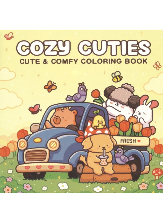 Coloring Book for Adults & Teens: Cute characters with easy coloring designs - Image 1