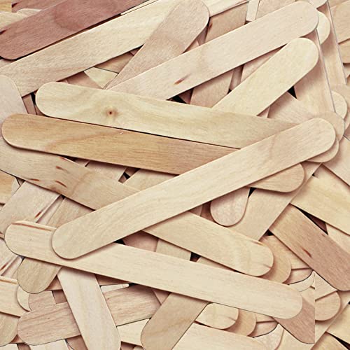 Chenille Kraft Creativity Street Wood Crafts Jumbo Craft Sticks, 6" x 3/4" x 2mm, Natural, Box Of 500 - Image 3