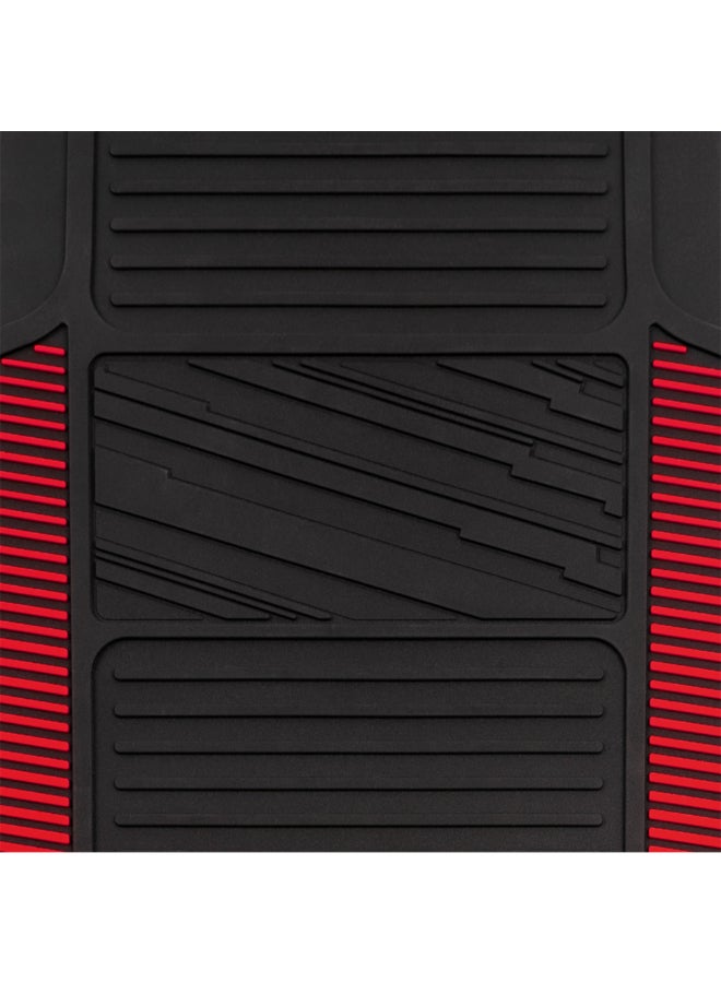 ريد بول أوراكل ريسينغ سجادة أرضيات السيارات شديدة التحمل 2 قطع بمقاس عالمي أسود وأحمر 75 × 4 × 45 سم RBCMHD001BR - Image 4