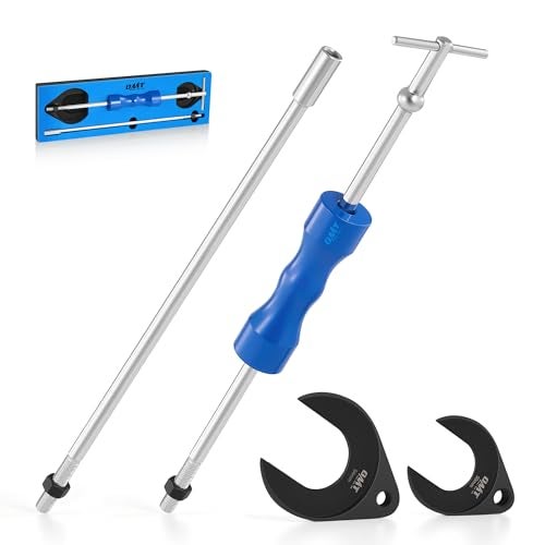 Orion Motor Tech CV Axle Removal Tool, 4 pc. Axle Puller Set with 50 & 64 mm CV Joint Forks Heavy-Duty Slide Hammer, CV Shaft Removal Tool for Ford Taurus Mercury Sable SVT Raptor Lincoln Navigator - Image 1