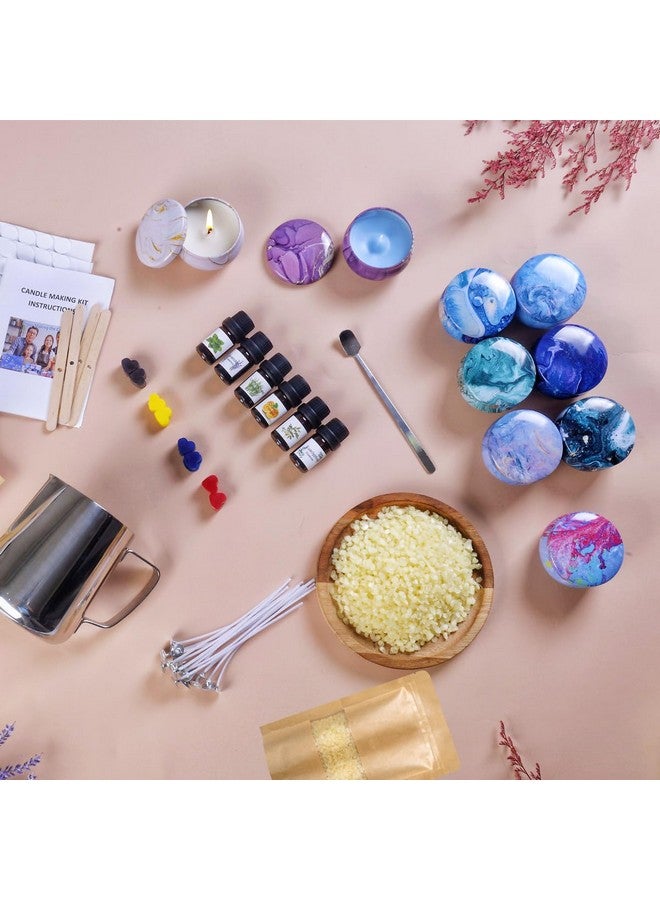 SUPERSUN Candles Making Kit For Adult Christmas Diy Gift For Kid And Beginner Includes Beeswax Essential Oils Dyes And More Diy Candle Making Supplies - Image 2