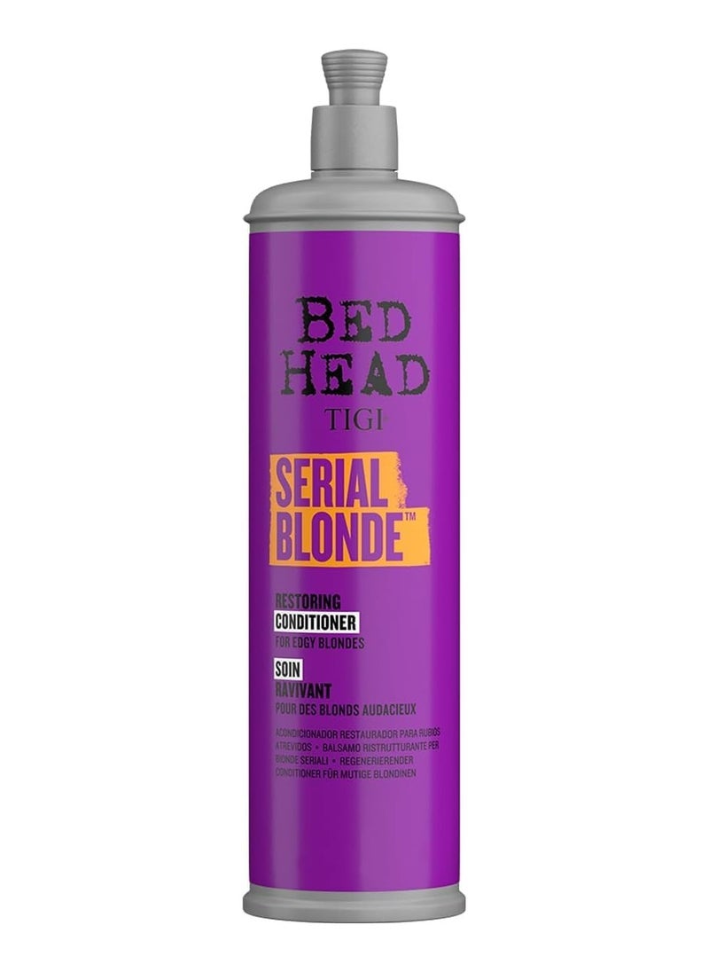Bed Head Tigi Serial Blonde Conditioner - Ideal for Natural and Coloured Blonde Hair - Strengthen Blonde Hair, 400 ml  - Image 1