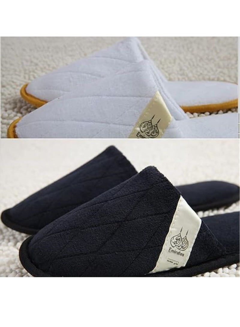 يوريفو 6 قطعة نعال سبا ممتازة غير قابلة للانزلاق للاستعمال مرة واحدة للرجال والنساء - أحذية مريحة وصحية ومريحة للضيوف والفنادق والسفر والاستخدام المنزلي - مناسبة للجنسين لجميع الأحجام - Image 3