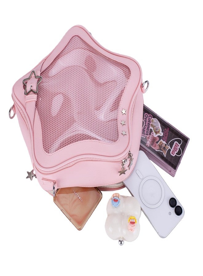 Aunewrick Star Ita Bag Stars Ita Purse Pins Display Backpack Cute Aesthetic Y2K Crossbody Bag Ita Insert Display Handbag Daily Use - Image 2