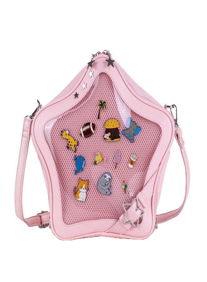 Aunewrick Star Ita Bag Stars Ita Purse Pins Display Backpack Cute Aesthetic Y2K Crossbody Bag Ita Insert Display Handbag Daily Use - Image 1
