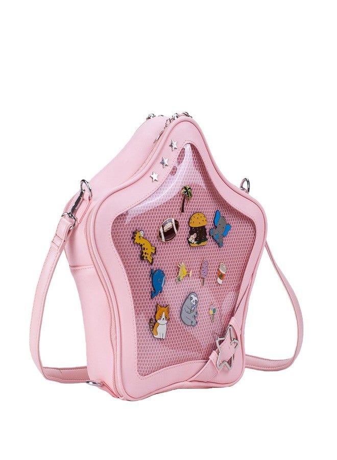 Aunewrick Star Ita Bag Stars Ita Purse Pins Display Backpack Cute Aesthetic Y2K Crossbody Bag Ita Insert Display Handbag Daily Use - Image 4
