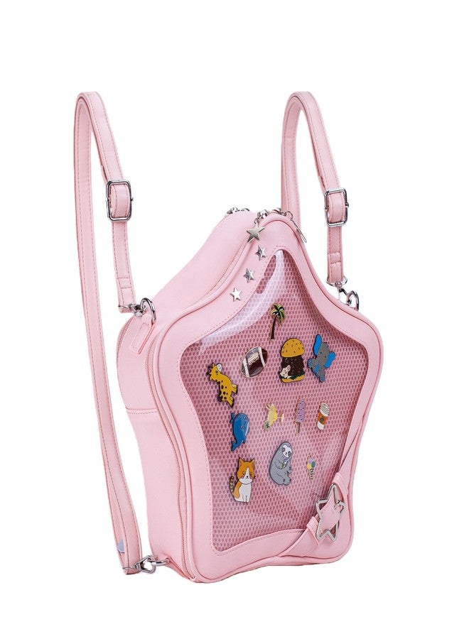 Aunewrick Star Ita Bag Stars Ita Purse Pins Display Backpack Cute Aesthetic Y2K Crossbody Bag Ita Insert Display Handbag Daily Use - Image 3