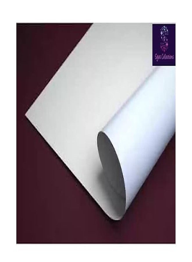 SEJASCOLLECTIONS | Pack of 10 | White, Smooth, A1, BIG / FULL Size, Chart / Pastel Sheets, Used in art and craft, collage, projects, posters etc. Plain / Unrulled, Size: 70x56 centimeters, 200 GSM thickness. - Image 2