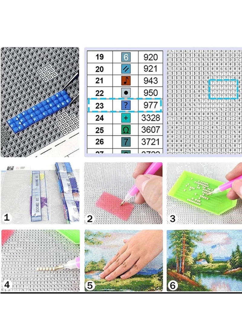 STRATEG DIY 5D Round Diamond Painting Craft Kits Multicolor - Image 4