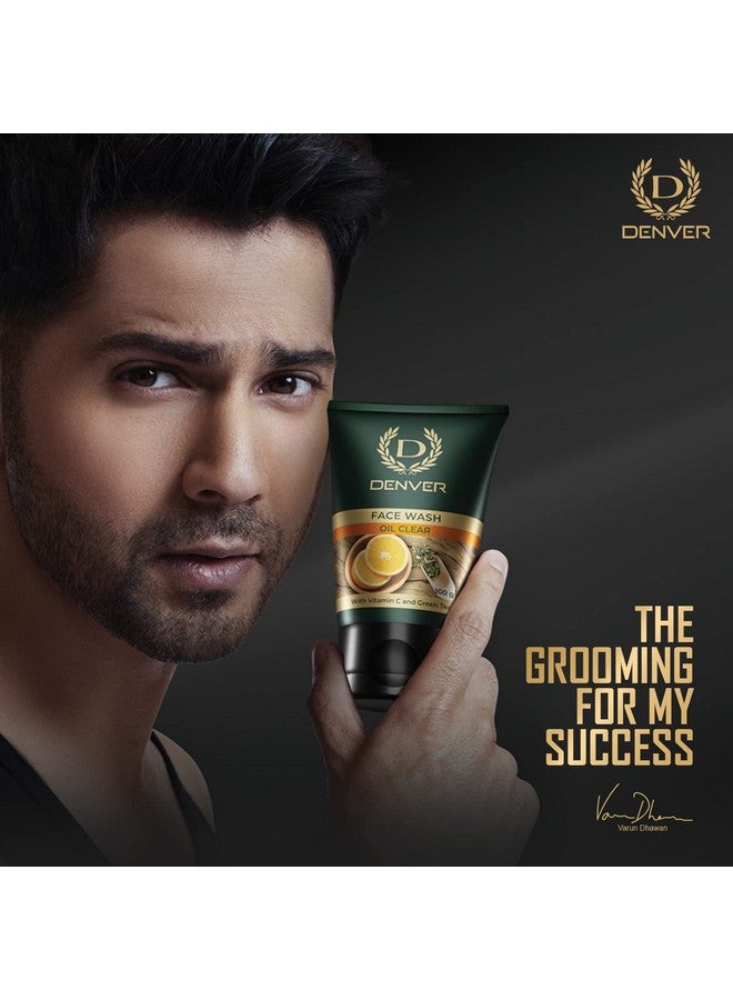 DENVER Oil Clear Face Wash - 100GM Each (Pack of 2)| Goodness of Vitamin C & Green Tea | Oil Cleansing Face Gel for Men | Suitable for Oily Skin | All Skin Type - Image 3