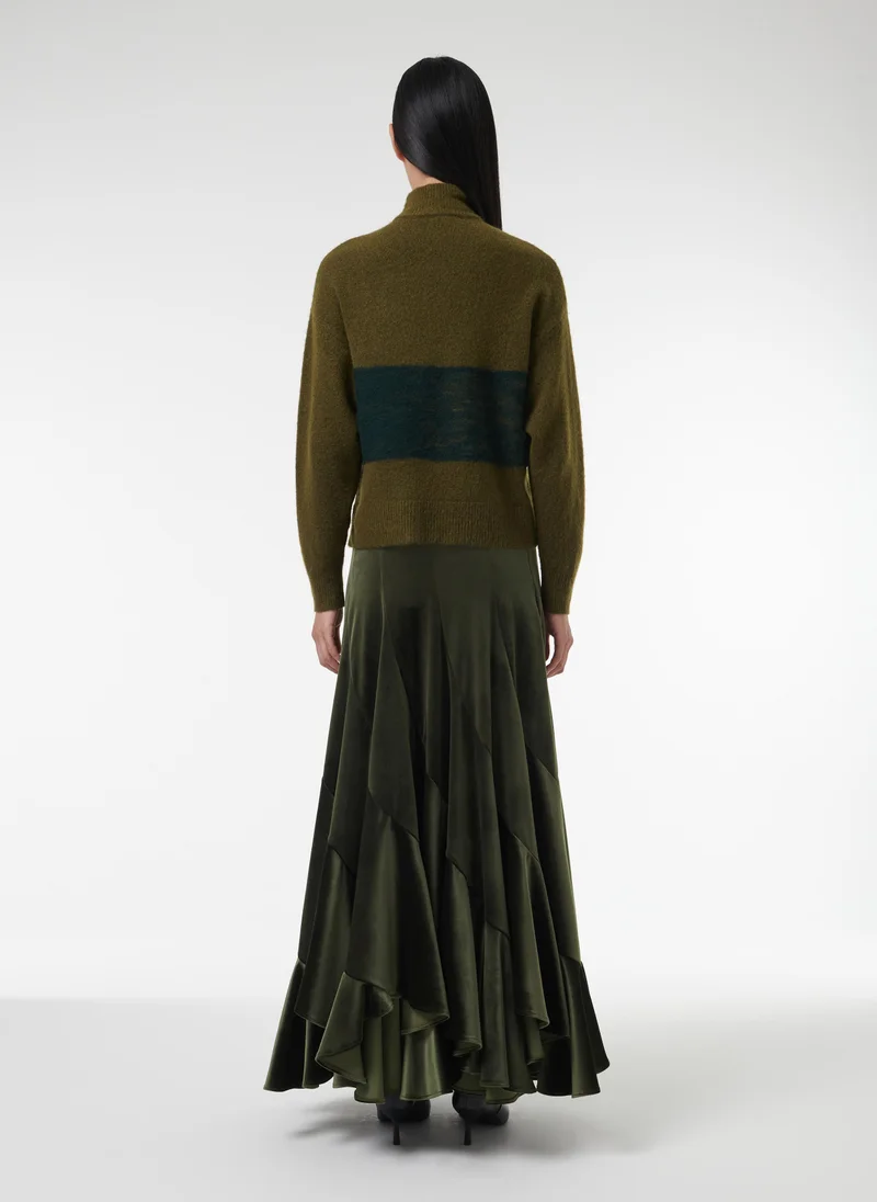 leem Contrast Felt Detail Sweater