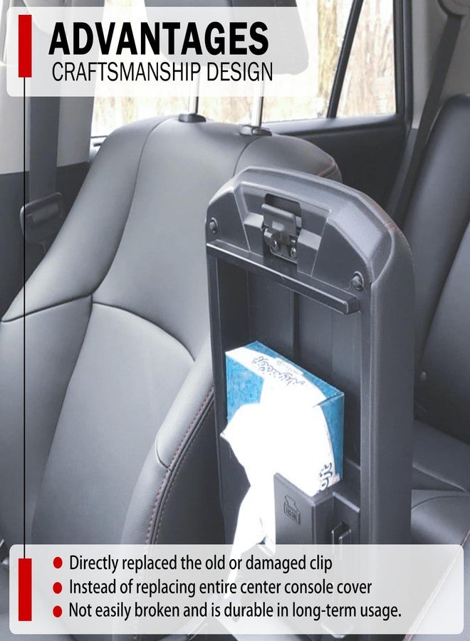 Camoo غطاء قفل وحدة التحكم المركزية البديل، مجموعة فرعية، مزلاج غطاء مسند ذراع وحدة التحكم المركزية، مناسب لسيارات تويوتا كامري 2002-2006، سيينا 2004-2010، تاكوما 1995-2001، بديل للرقم 58908-32050 (عبوة من قطعتين) - Image 5