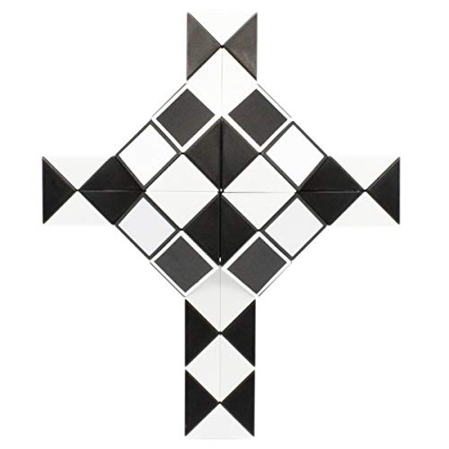 Mipartebo Magic Snake Cube Twist Puzzle 72 Wedges Large Size Twist Fidget Snake Toys Gift Party Favors for Kids Adults Teens Black - Image 5