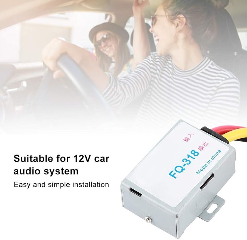 Red Car Audio Power Filter Stereo Noise Suppressor for 12V System - Image 3