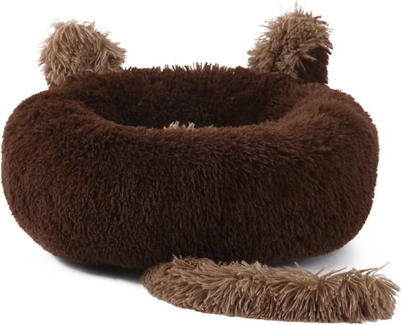 Peiiwdc Dog Puppy Bed Non-Slip Base Rabbit Ears Tail Sofa for Small to Medium Pets Creative Pet Bed Cute Nest Winter Beds Large Sized - Image 1
