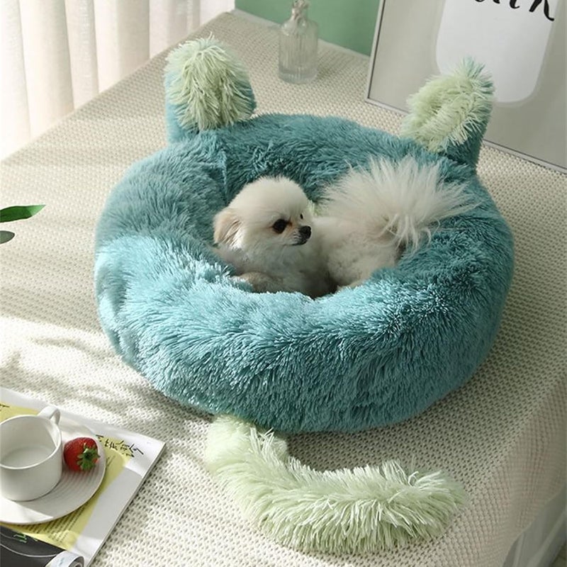 Peiiwdc Dog Puppy Bed Non-Slip Base Rabbit Ears Tail Sofa for Small to Medium Pets Creative Pet Bed Cute Nest Winter Beds Large Sized - Image 5
