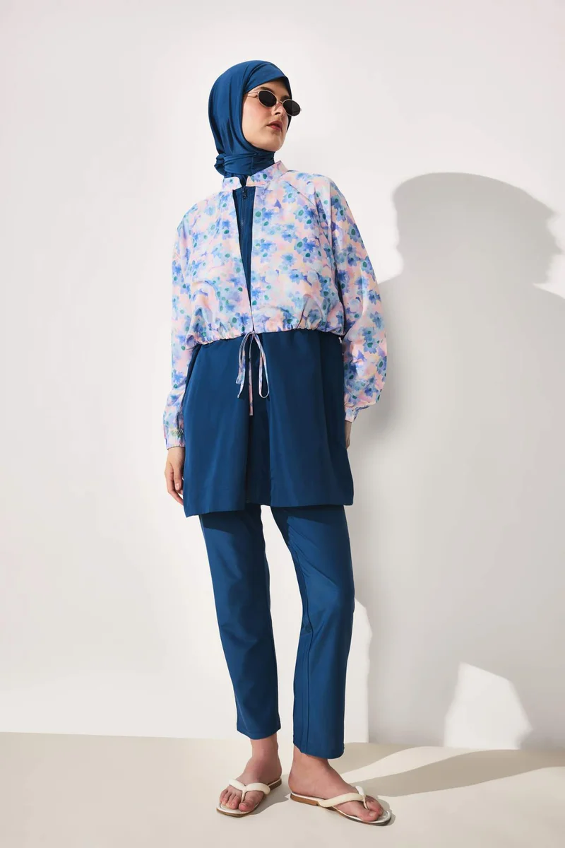 ديفاكتو Regular Fit Flower 4 piece Burkini