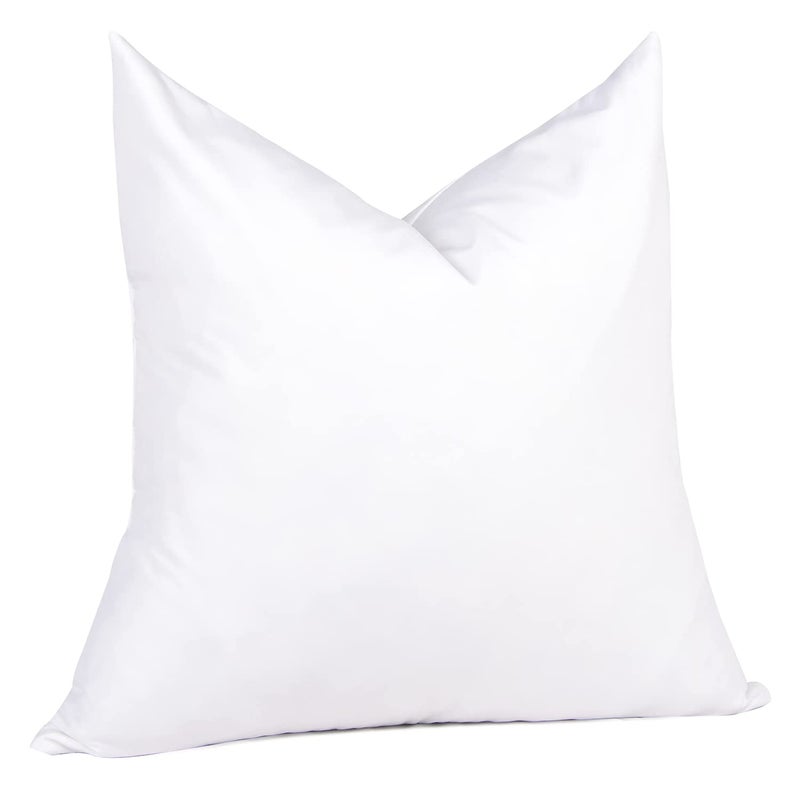 puredown 28 x 28 Feather Down Throw Pillow Insert 1 Pack Euro Pillow for Decorative Bed Cushion Couch Sofa