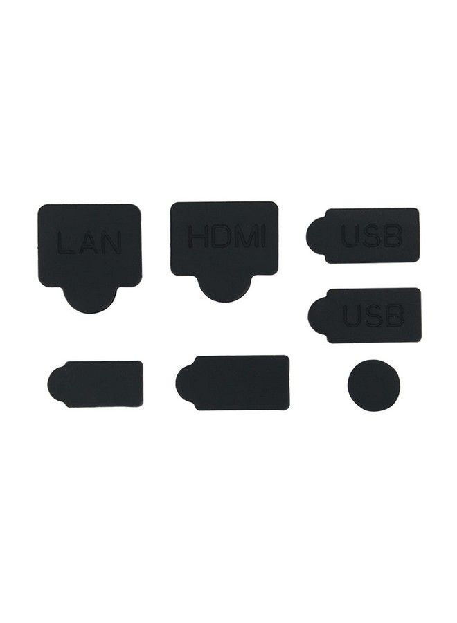 Ambertown غطاء سدادة الغبار من السيليكون 7 في 1، غطاء قاعدة توصيل HDMI من النوع C USB، غطاء مقاوم للغبار، غطاء مقاوم للغبار لملحقات وحدة تحكم الألعاب PS5، غطاء سدادة الغبار - Image 4