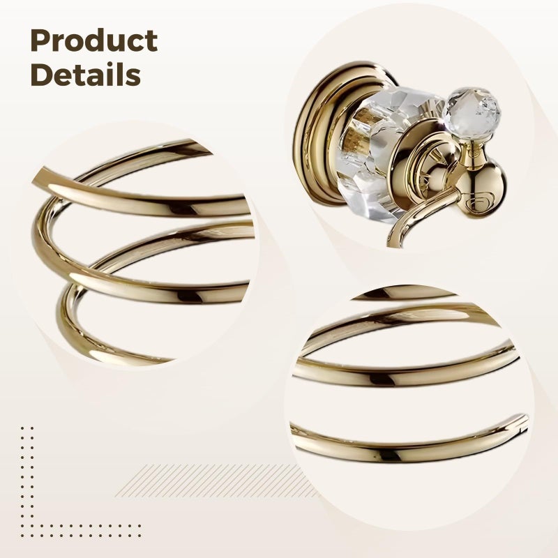 Wall Mount Hair Dryer Organizer Rack Holder 5 1 Inch - Image 5