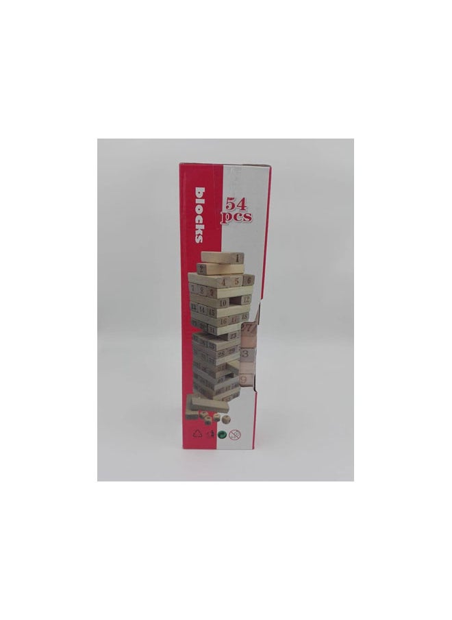 Blocks Product Name Blocks Intelligent Wooden Toys - Consists of 54 Wooden - Chinese Craft 