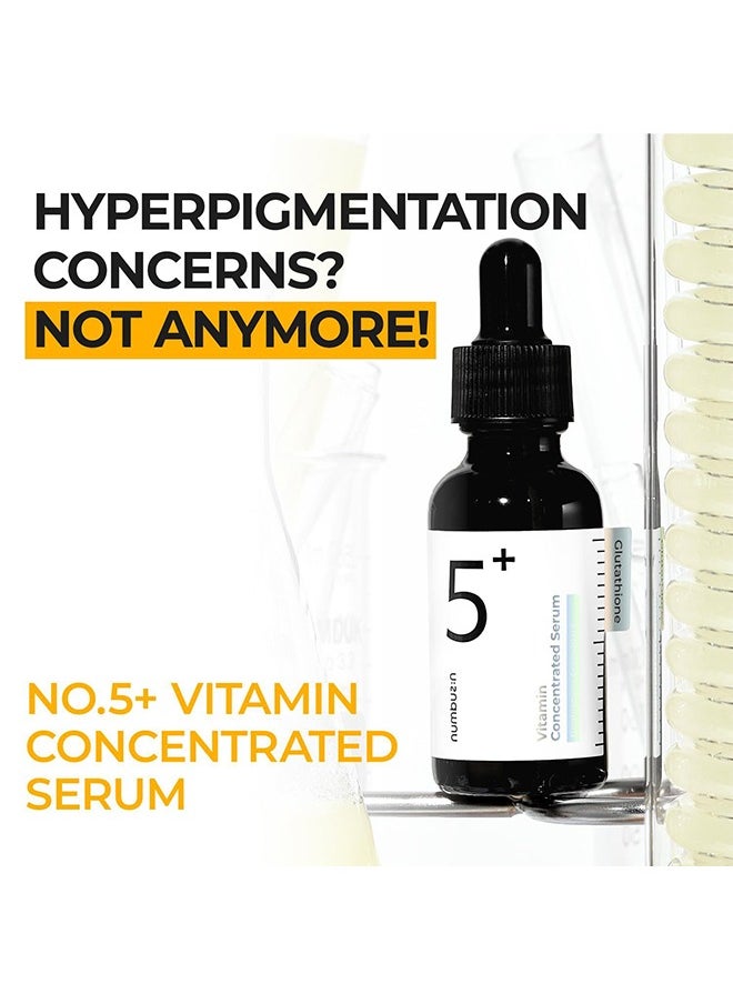 numbuzin - Numbuzin No.5 Vitamin Concentrated Serum ，Glutathione & Vitamin Serum, Dark Spot, Korean Skincare -30ml - Image 1