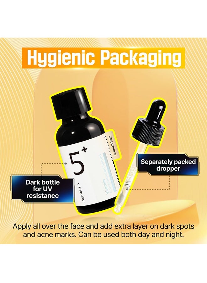 numbuzin - Numbuzin No.5 Vitamin Concentrated Serum ，Glutathione & Vitamin Serum, Dark Spot, Korean Skincare -30ml - Image 1
