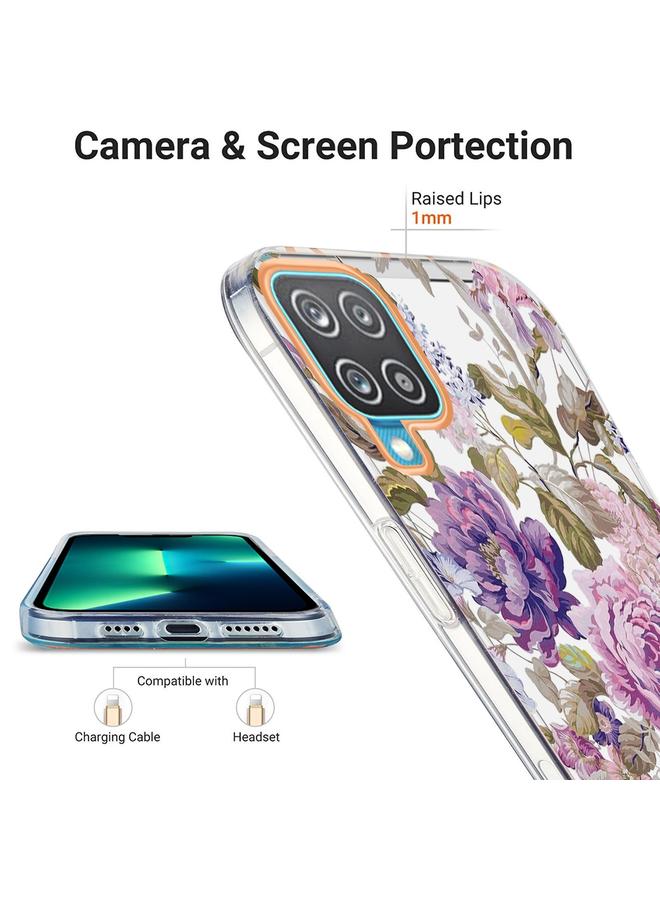 erorex Case For Samsung Galaxy A12 Ring IMD Flowers TPU Phone Case - Image 4